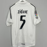 2005/06 REAL MADRID ZIDANE #5 HOME SHIRT (M) ADIDAS