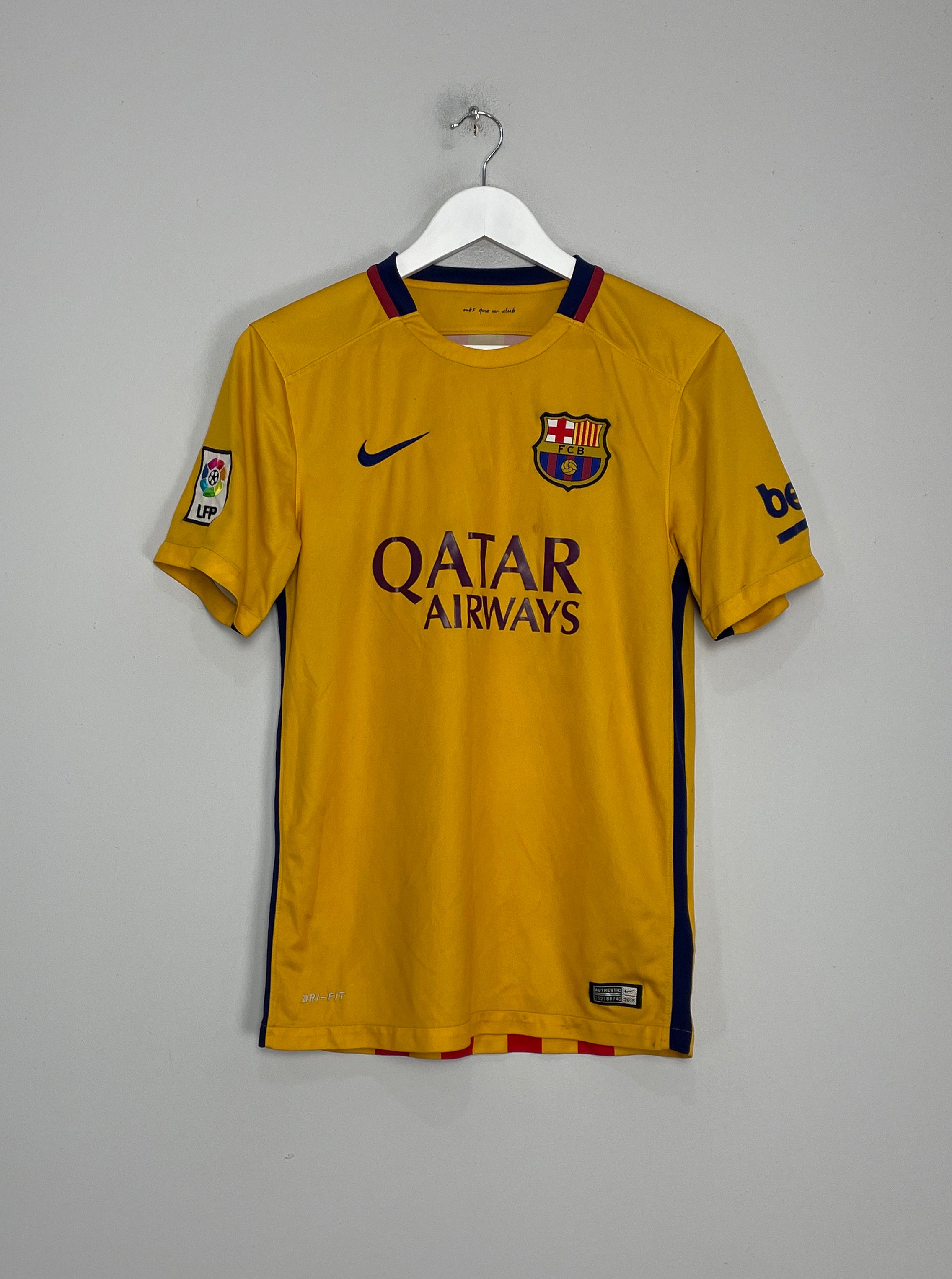 2015/16 BARCELONA AWAY SHIRT (S) NIKE