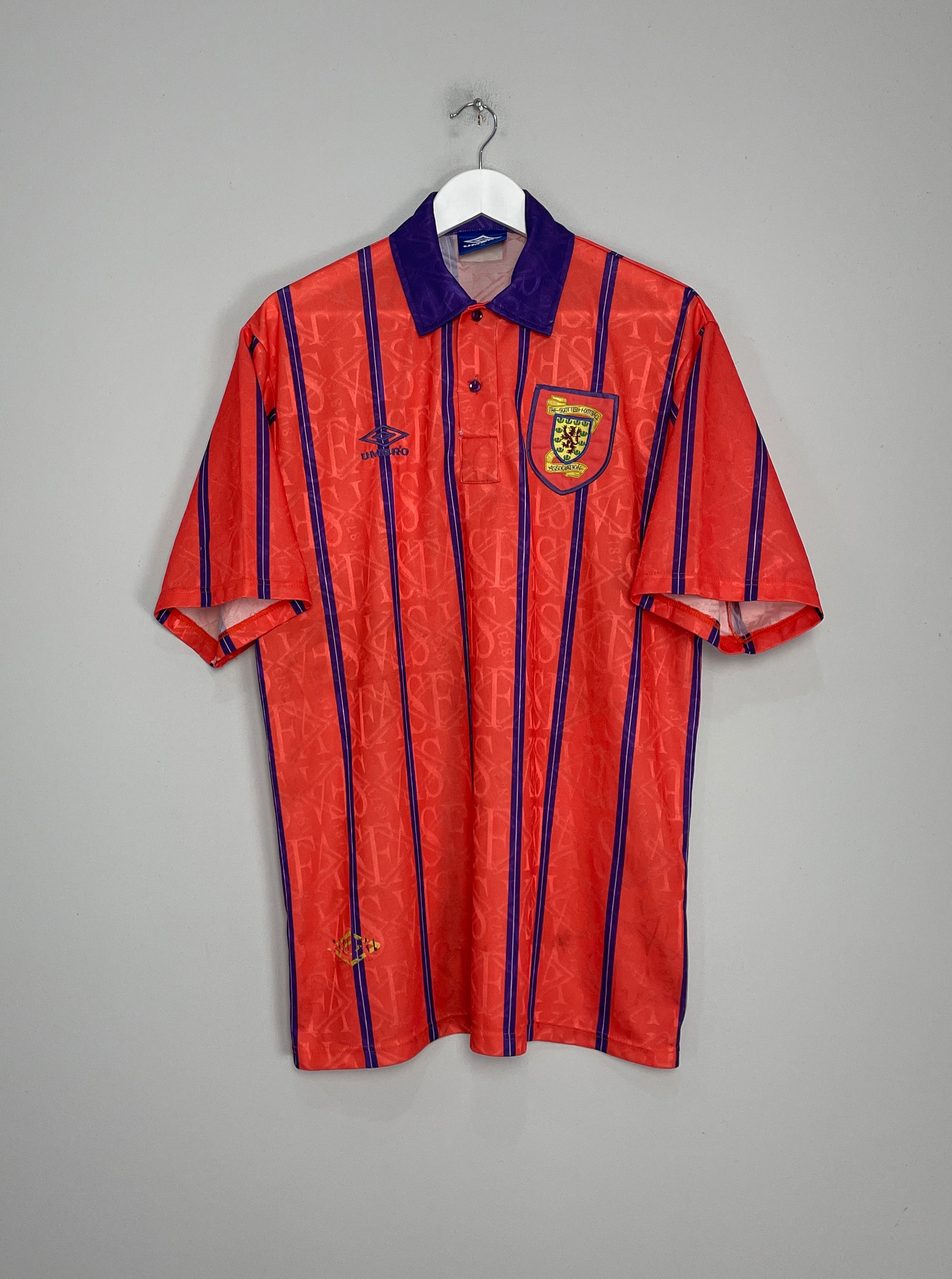 1993/95 SCOTLAND AWAY SHIRT (XL) UMBRO