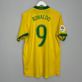 2006/08 BRAZIL RONALDO #9 HOME SHIRT (L) NIKE