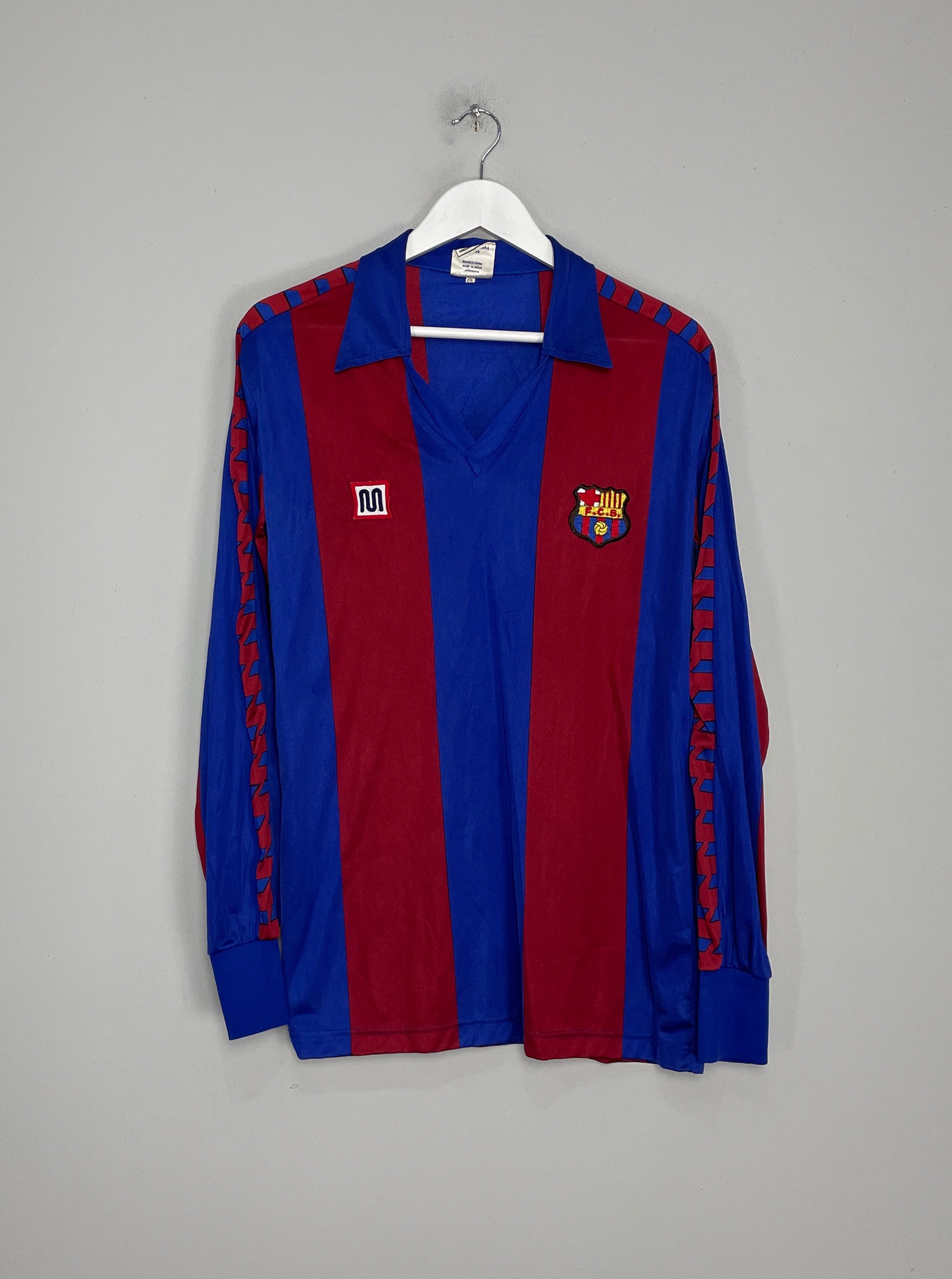 1982/89 BARCELONA L/S HOME SHIRT (L) MEYBA