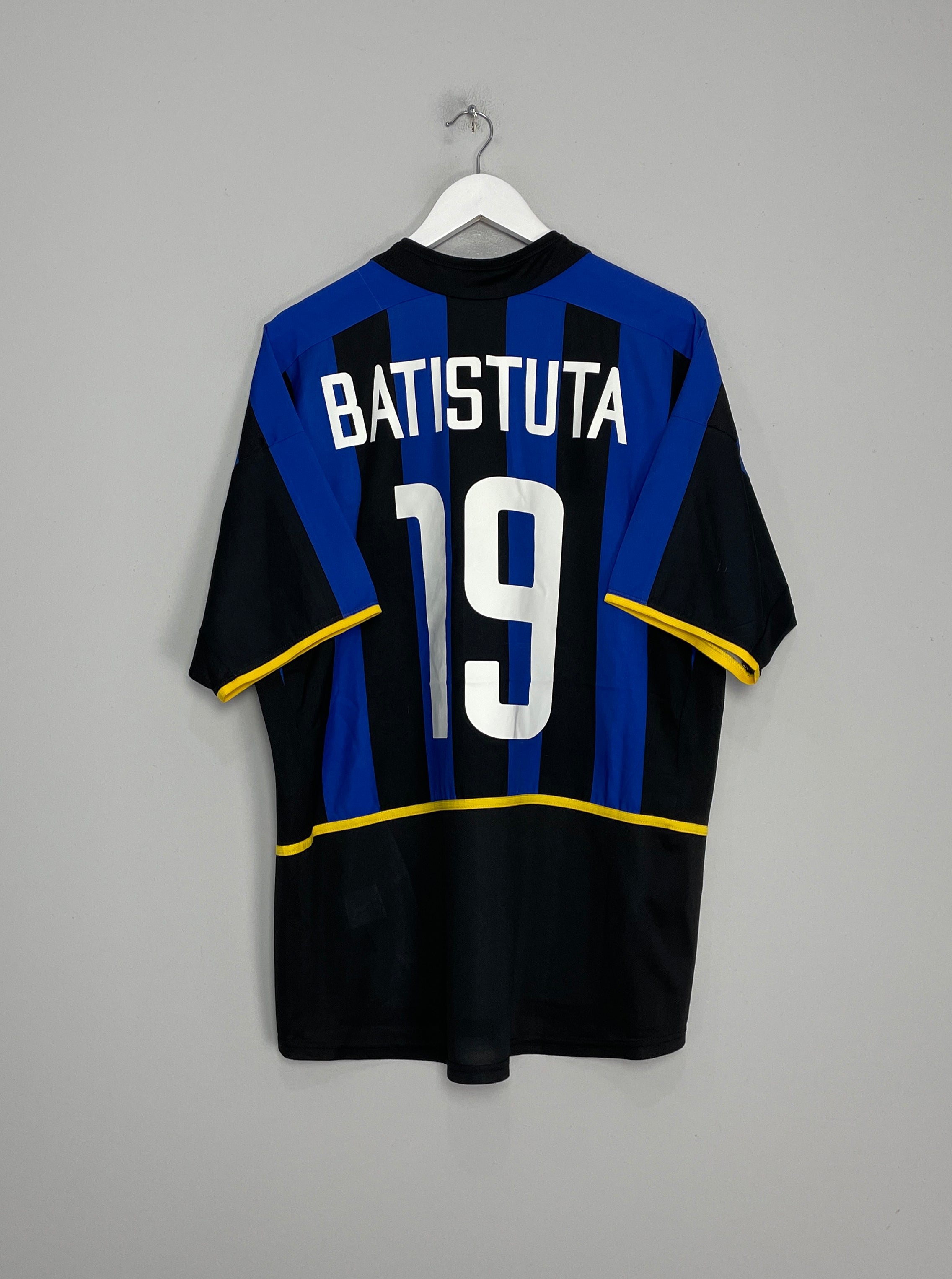 2002/03 INTER MILAN BATISTUTA #19 HOME SHIRT (XL) NIKE