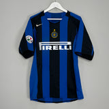 2004/05 INTER MILAN ADRIANO #10 HOME SHIRT (L) NIKE