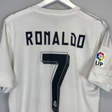 2015/16 REAL MADRID RONALDO #7 HOME SHIRT (L) ADIDAS