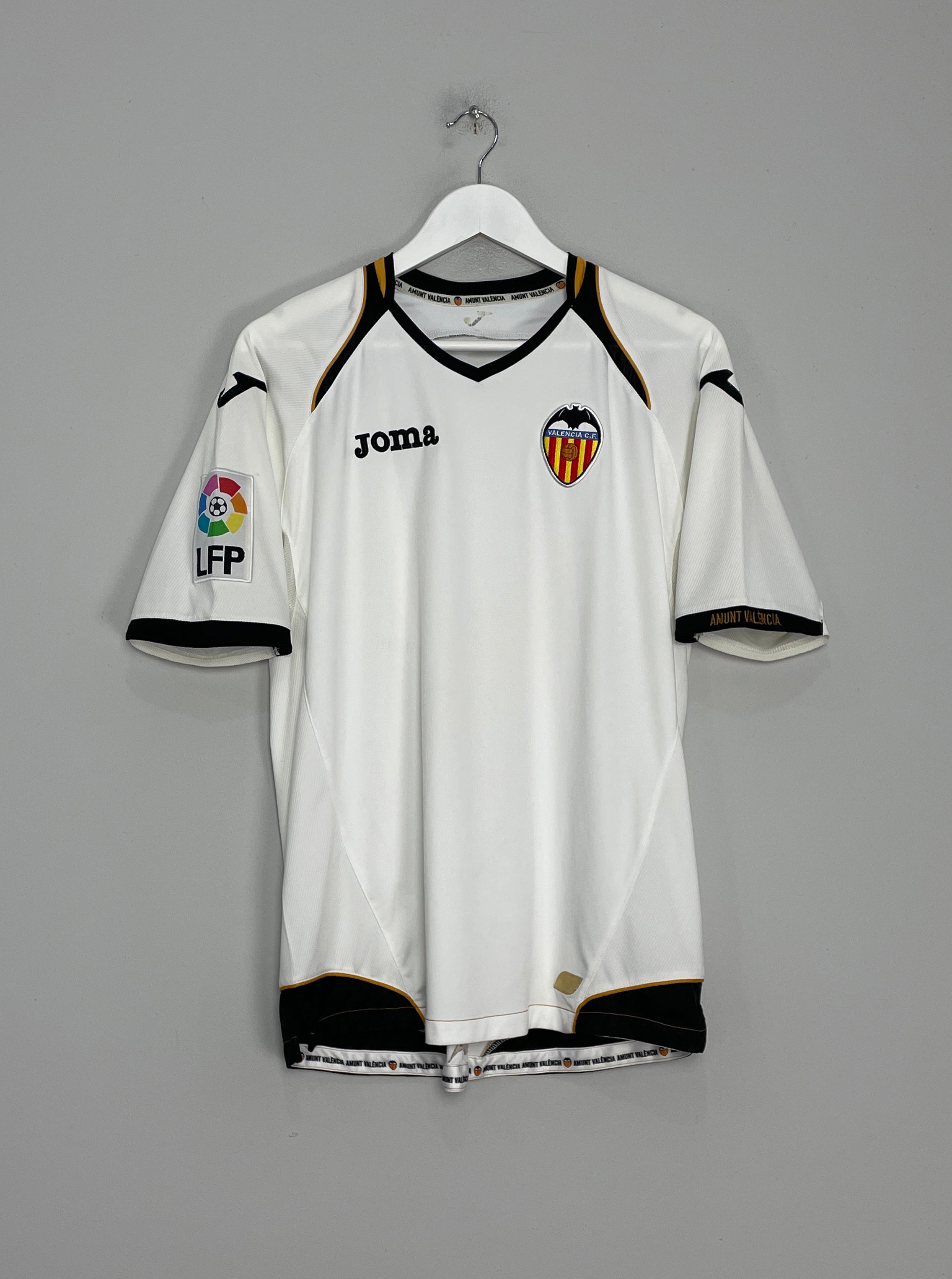 2011/12 VALENCIA HOME SHIRT (M) JOMA