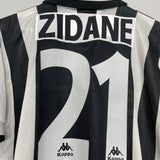 1996/97 JUVENTUS ZIDANE #21 HOME SHIRT (M) KAPPA