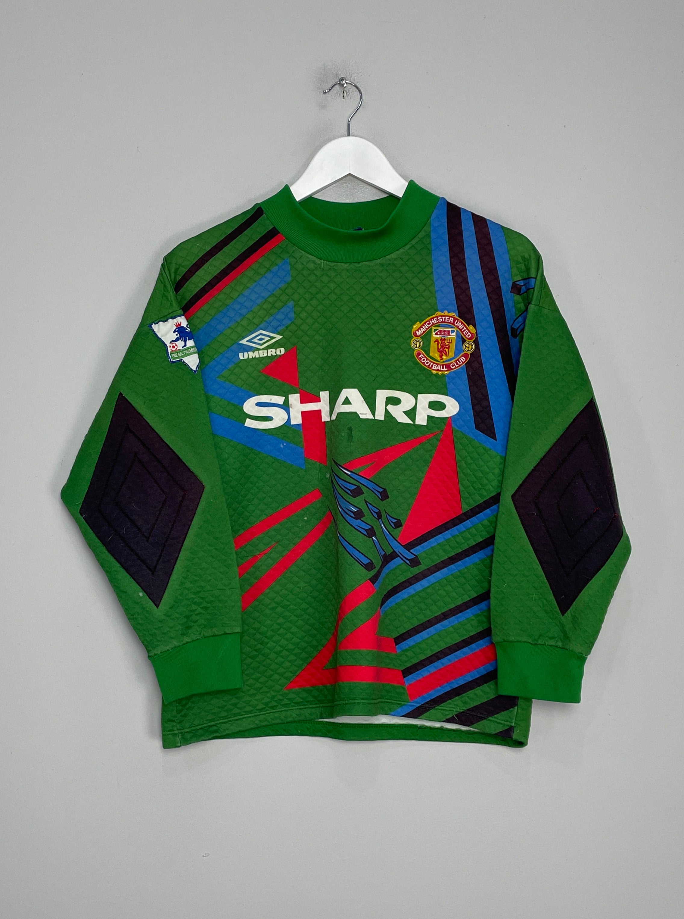 1992/93 MANCHESTER UNITED #1 GK SHIRT (S) UMBRO