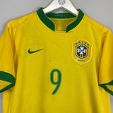 2006 BRAZIL RONALDO #9 HOME SHIRT (M) NIKE