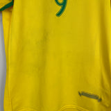 2006 BRAZIL RONALDO #9 HOME SHIRT (M) NIKE