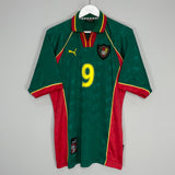 1998/00 CAMEROON ETO'O #9 HOME SHIRT (L) PUMA