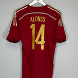 2013/15 SPAIN ALONSO #14 HOME SHIRT (M) ADIDAS