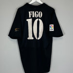 2001/02 REAL MADRID FIGO #10 AWAY SHIRT (L) ADIDAS