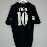 2001/02 REAL MADRID FIGO #10 AWAY SHIRT (L) ADIDAS