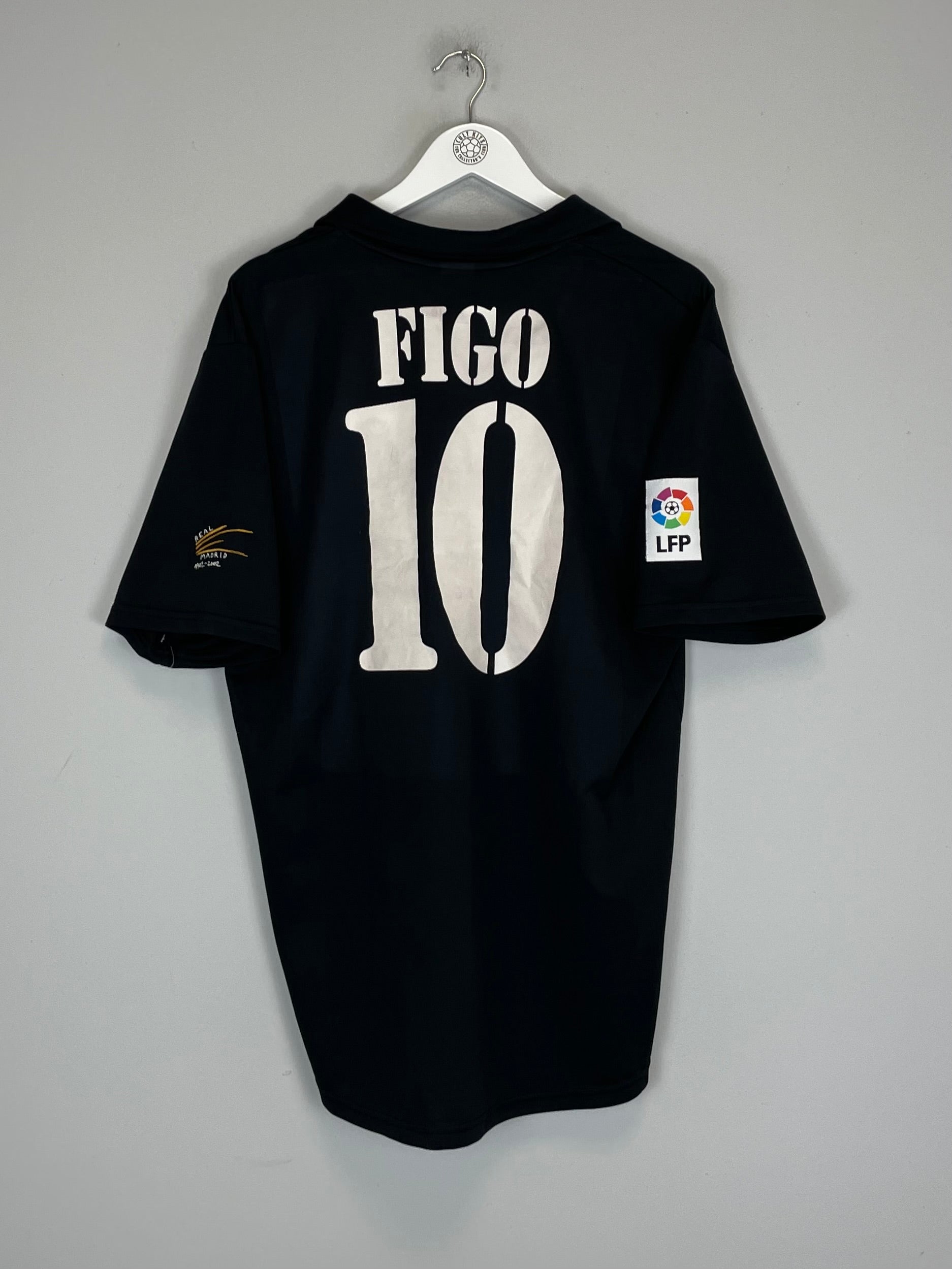 2001/02 REAL MADRID FIGO #10 AWAY SHIRT (L) ADIDAS