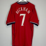 2002/04 ENGLAND BECKHAM #7 AWAY SHIRT (XXL) UMBRO