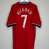 2002/04 ENGLAND BECKHAM #7 AWAY SHIRT (XXL) UMBRO