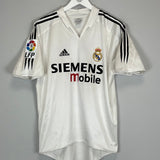 2004/05 REAL MADRID ZIDANE #5 HOME SHIRT (M) ADIDAS