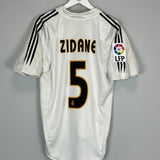 2004/05 REAL MADRID ZIDANE #5 HOME SHIRT (M) ADIDAS