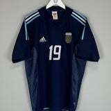 2002/04 ARGENTINA CRESPO #19 AWAY SHIRT (L) ADIDAS