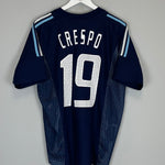 2002/04 ARGENTINA CRESPO #19 AWAY SHIRT (L) ADIDAS