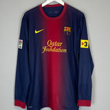 2012/13 BARCELONA MESSI #10 L/S HOME SHIRT (XL) NIKE