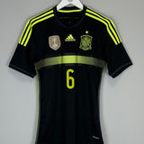 2013/15 SPAIN A.INIESTA #6 AWAY SHIRT (S) ADIDAS