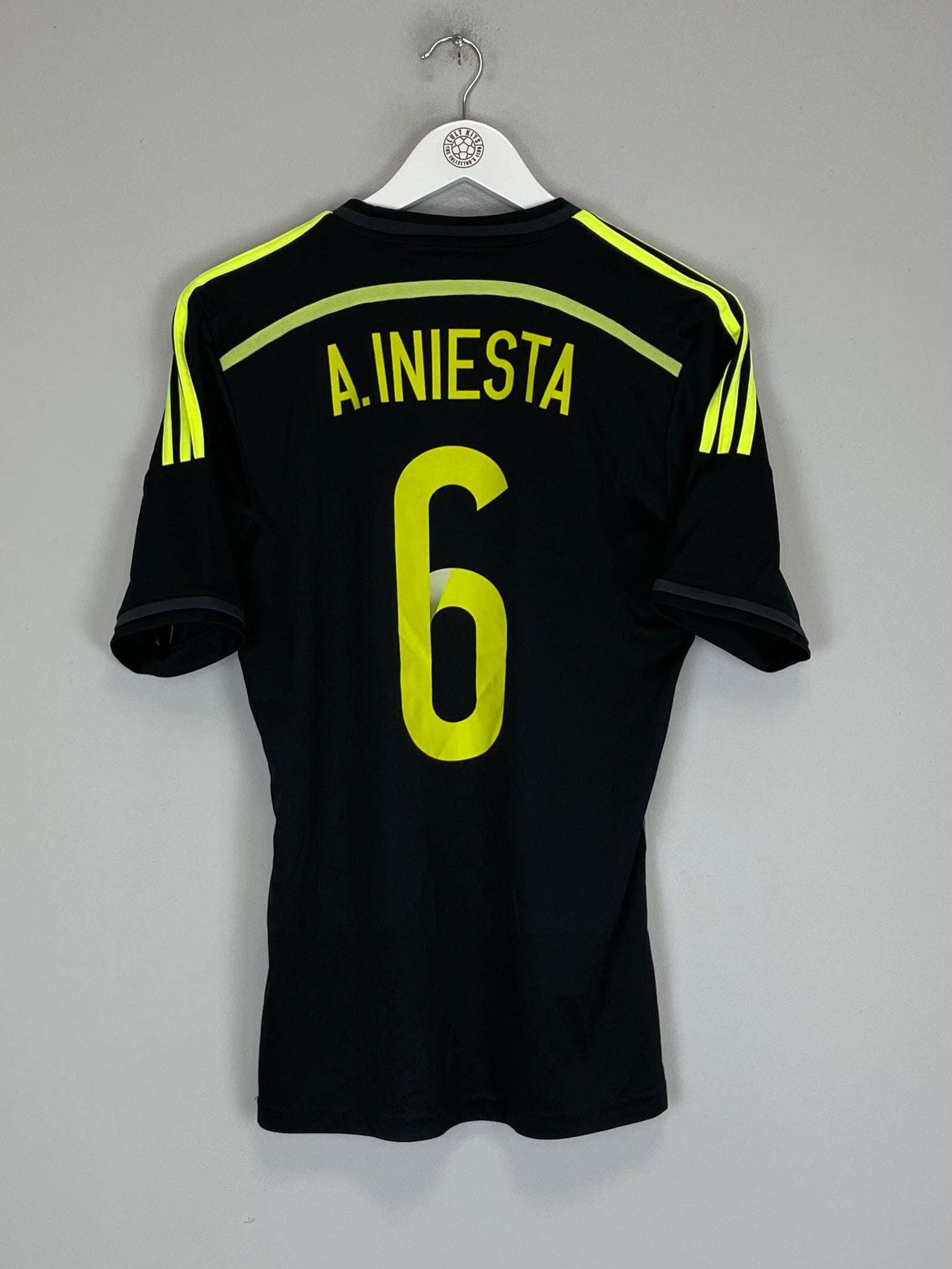 2013/15 SPAIN A.INIESTA #6 AWAY SHIRT (S) ADIDAS