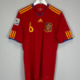 2009/10 SPAIN A.INIESTA #6 HOME SHIRT (L) ADIDAS