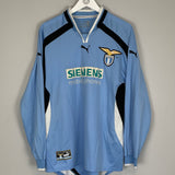 2000/01 LAZIO CRESPO #10 L/S HOME SHIRT (XL) PUMA