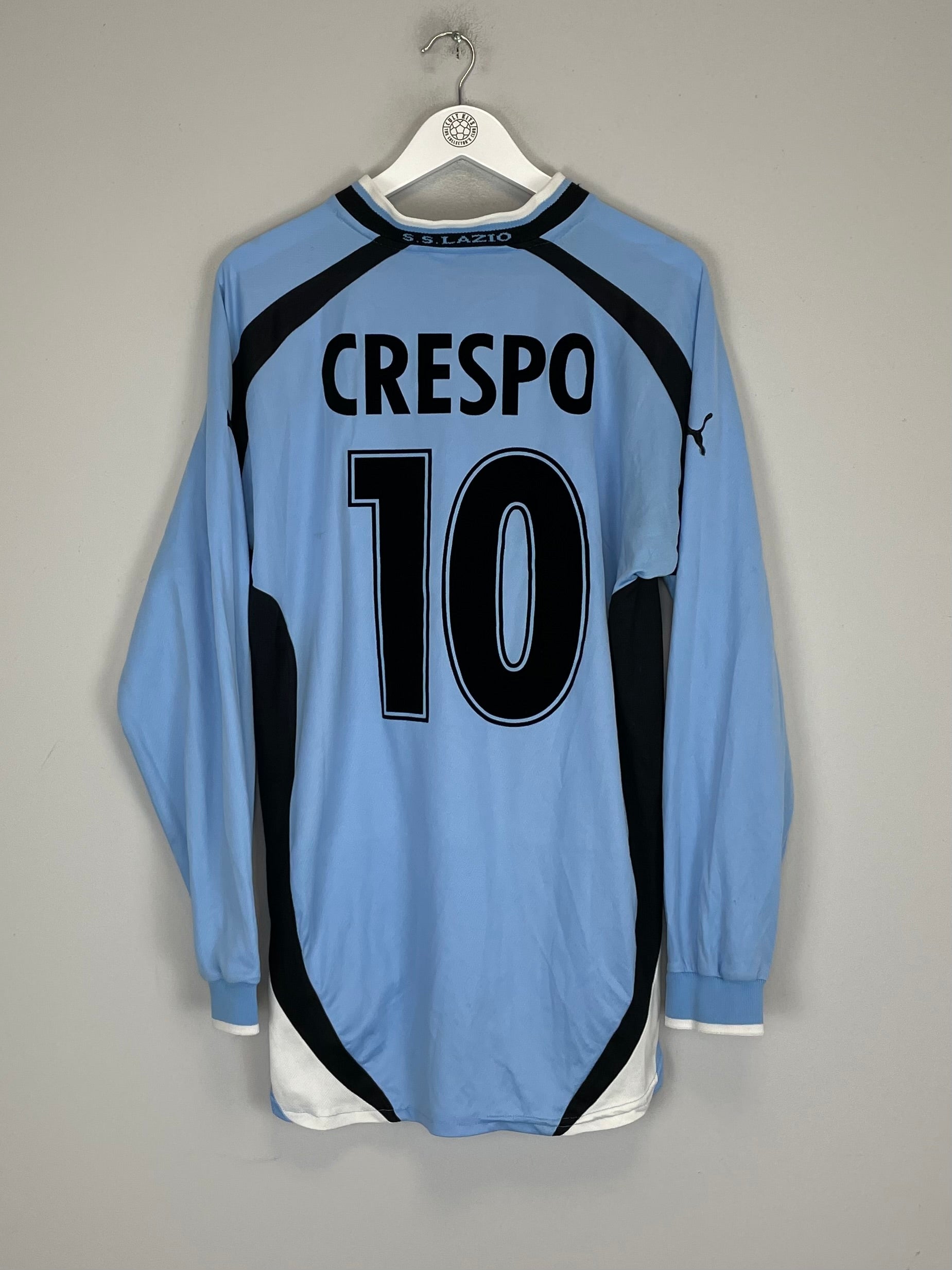 2000/01 LAZIO CRESPO #10 L/S HOME SHIRT (XL) PUMA