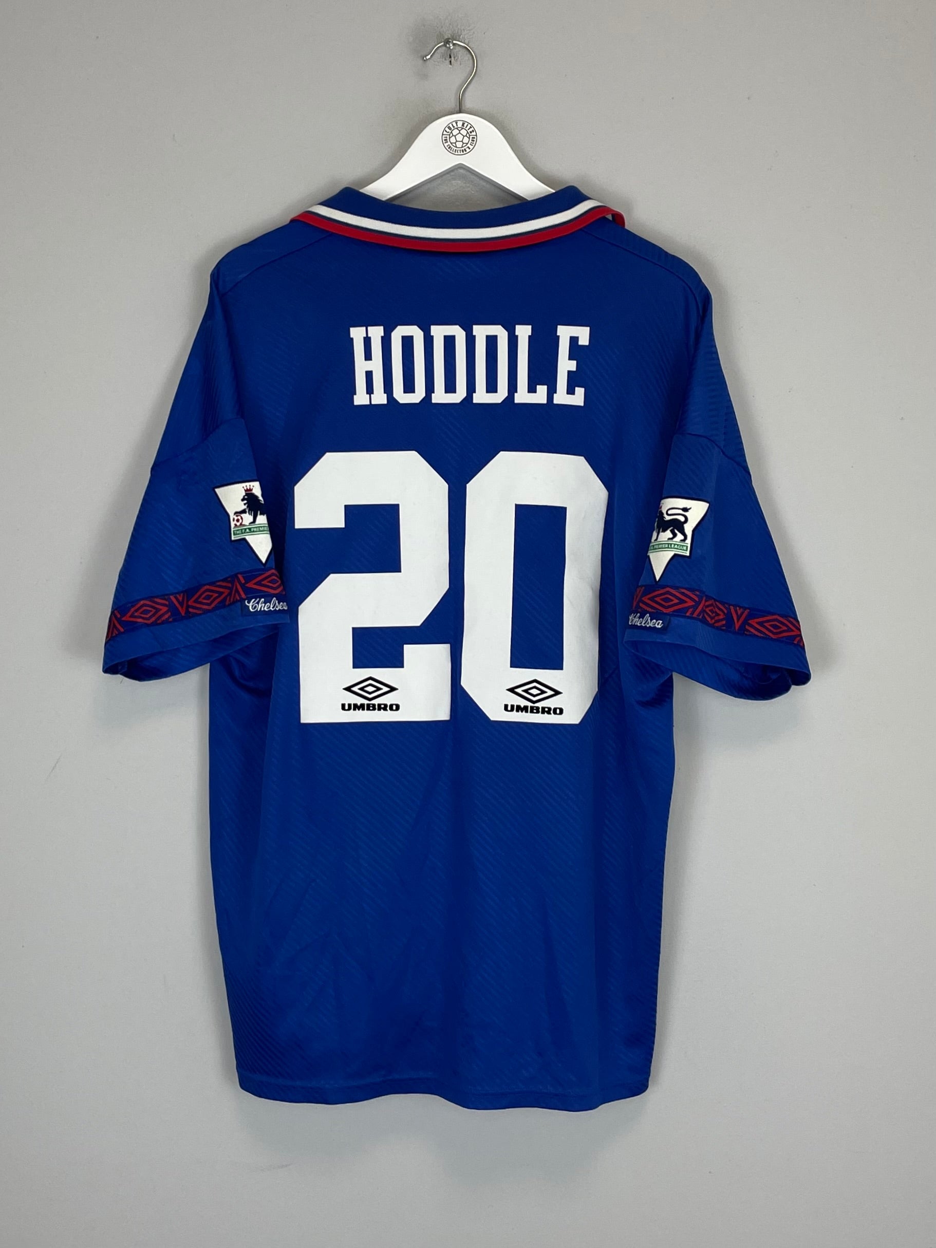 1993/94 CHELSEA HODDLE #20 HOME SHIRT (XL) UMBRO