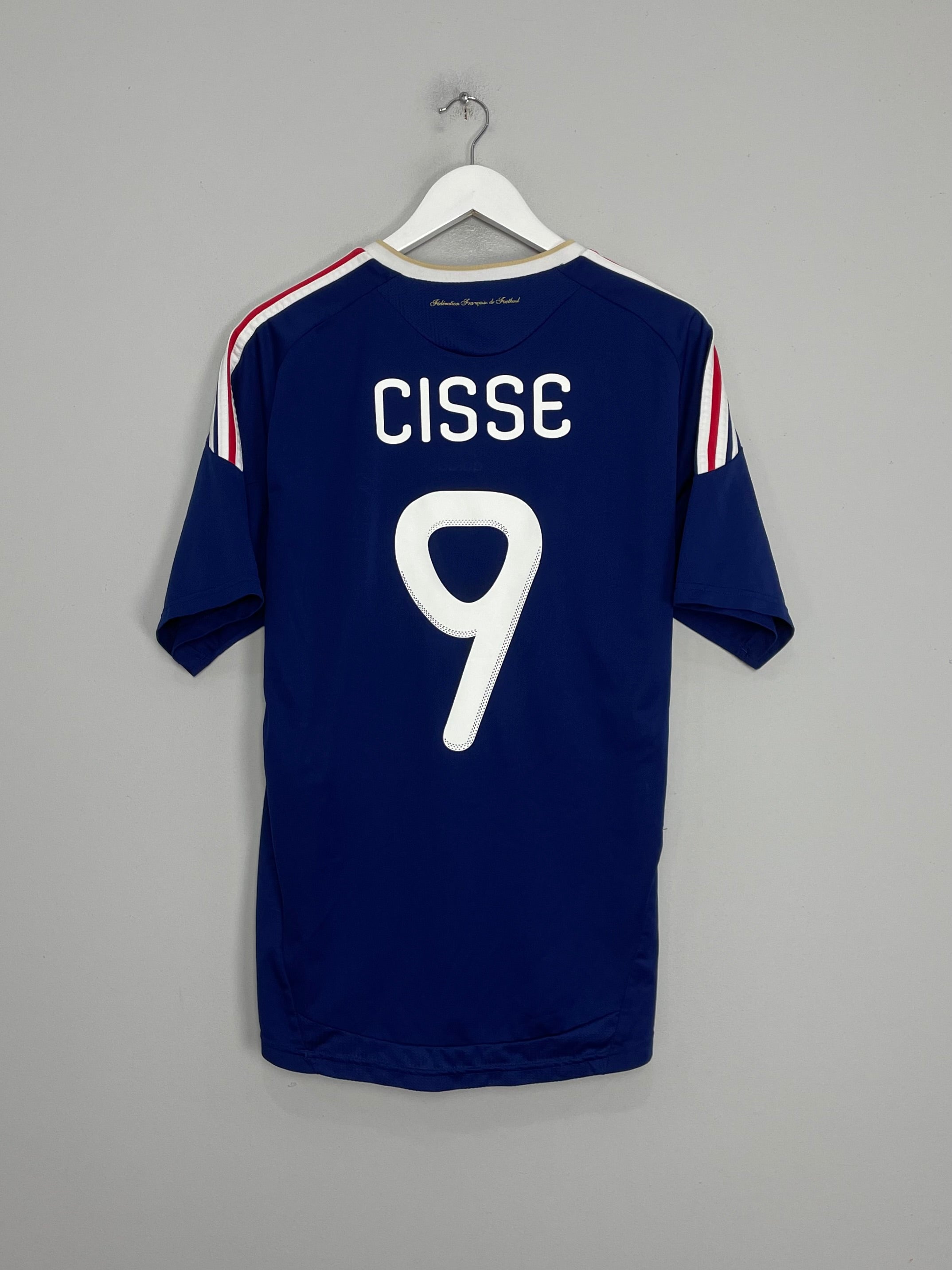 2009/10 FRANCE CISSE #9 HOME SHIRT (L) ADIDAS