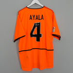 2002/03 VALENCIA AYALA #4 AWAY SHIRT (XL) NIKE