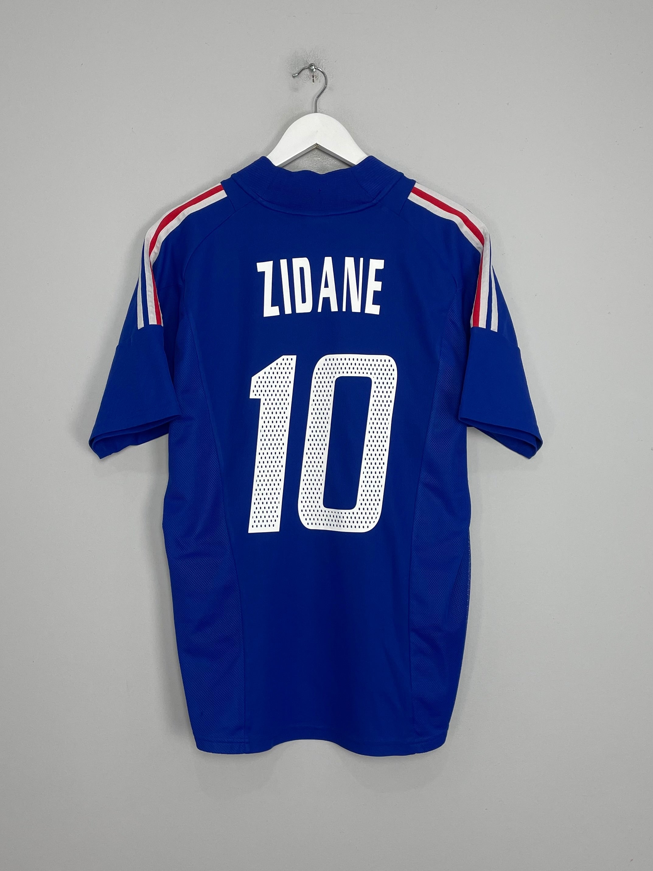 2002/04 FRANCE ZIDANE #10 HOME SHIRT (L) ADIDAS