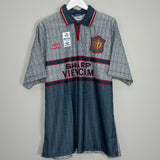 1995/96 MANCHESTER UNITED CANTONA #7 *BNWT* AWAY SHIRT (XL) UMBRO