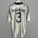 1998/00 REAL MADRID R. CARLOS #3 HOME SHIRT (XL) ADIDAS