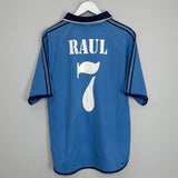 1999/00 REAL MADRID RAUL #7 AWAY SHIRT (M) ADIDAS