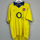 2003/04 ARSENAL VIEIRA #4 AWAY SHIRT (XL) NIKE