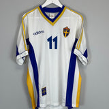 1998/00 SWEDEN #11 AWAY SHIRT (M) ADIDAS