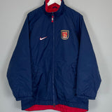 1998/99 ARSENAL REVERSIBLE PADDED JACKET (M) NIKE