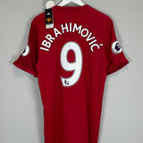 2016/17 MANCHESTER UNITED IBRAHIMOVIC #9 *BNWT* AUTHENTIC HOME SHIRT (XL) ADIDAS