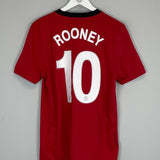 2009/10 MANCHESTER UNITED ROONEY #10 HOME SHIRT (M) NIKE