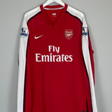 2008/10 ARSENAL WILSHERE #19 L/S HOME SHIRT (XXL) NIKE