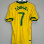 2006/08 BRAZIL ADRIANO #7 HOME SHIRT (L) NIKE