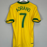 2006/08 BRAZIL ADRIANO #7 HOME SHIRT (L) NIKE