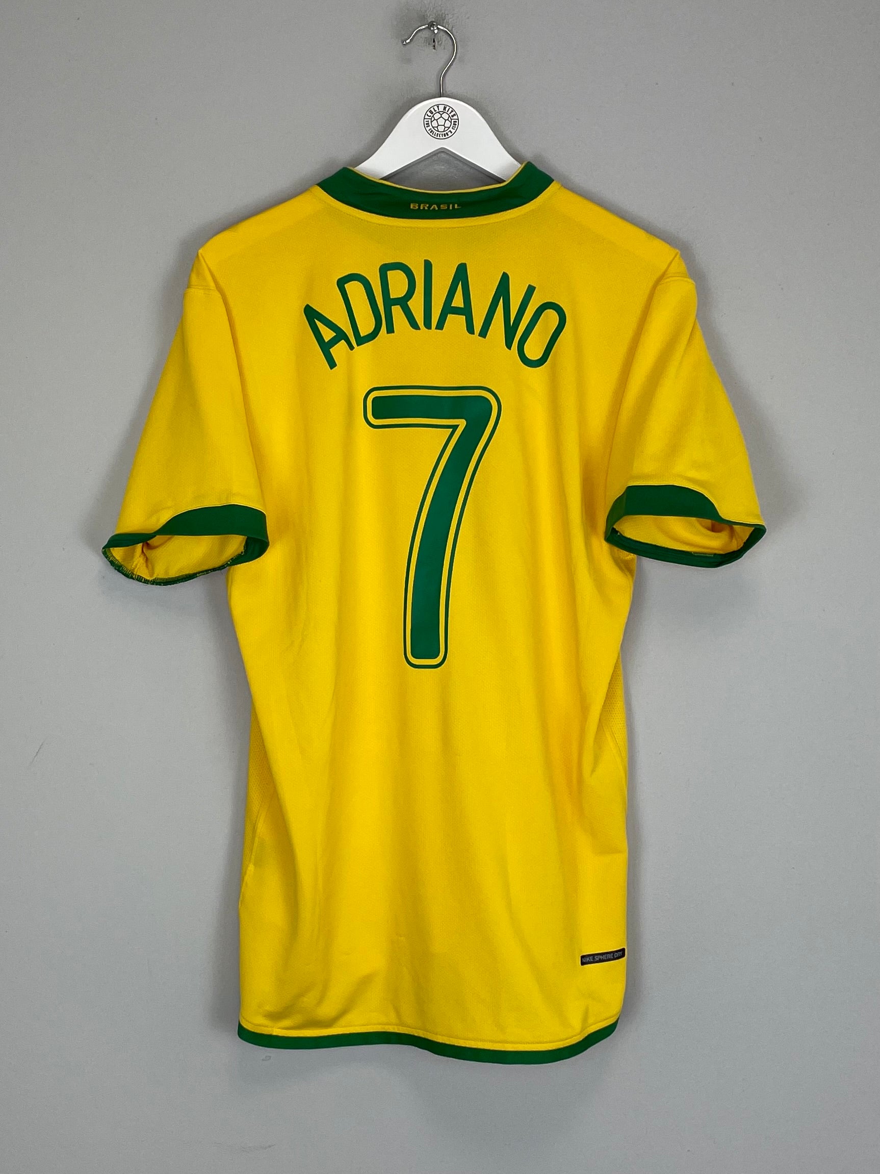 2006/08 BRAZIL ADRIANO #7 HOME SHIRT (L) NIKE