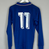 1986/91 ITALY #11 L/S HOME SHIRT (M) DIADORA