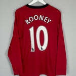 2009/10 MANCHESTER UNITED ROONEY #10 L/S HOME SHIRT (M) NIKE