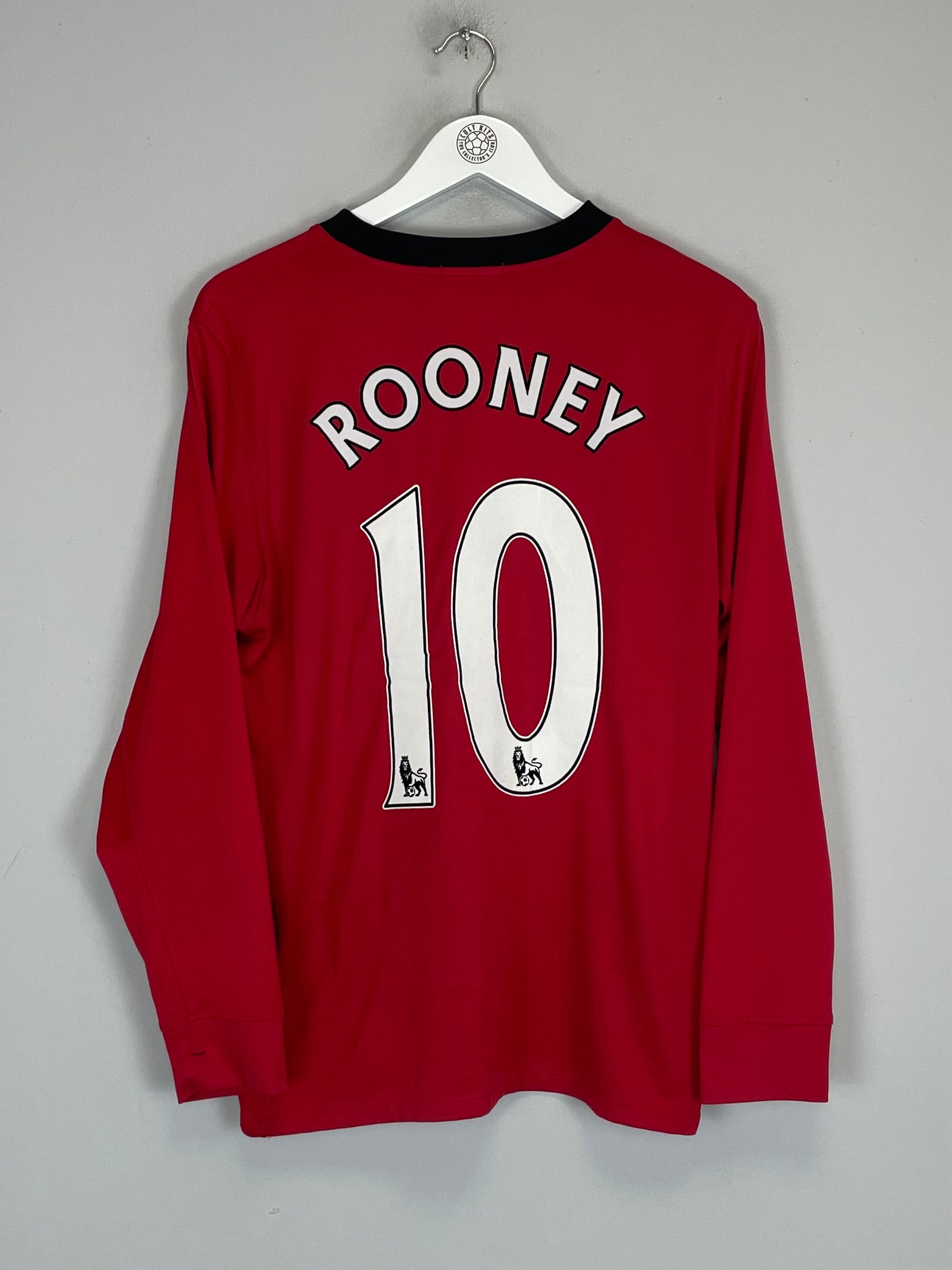 2009/10 MANCHESTER UNITED ROONEY #10 L/S HOME SHIRT (M) NIKE