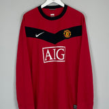 2009/10 MANCHESTER UNITED ROONEY #10 L/S HOME SHIRT (M) NIKE